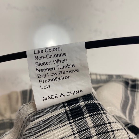 High Waist Fold Pleat Tartan Pants - Picture 12 of 12